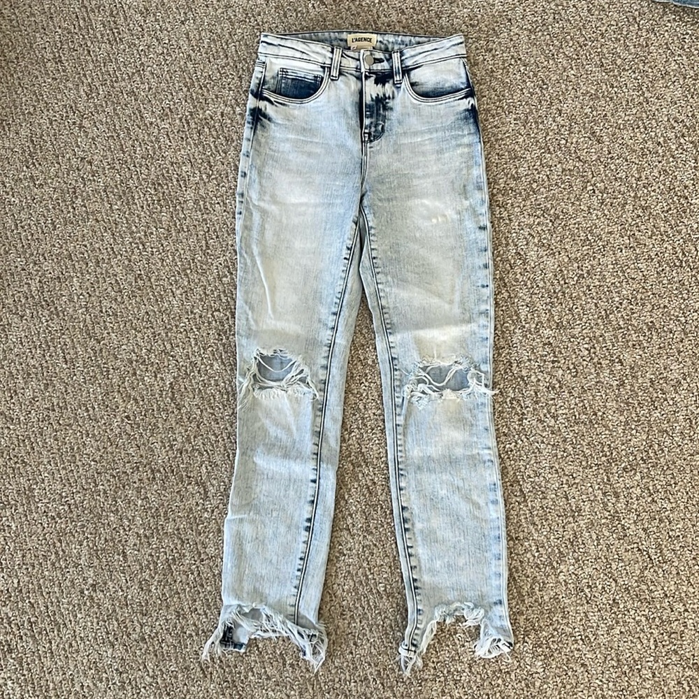 L’AGENCE ripped jeans